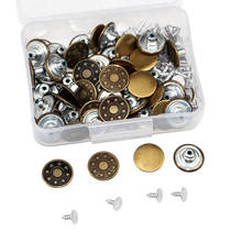 Juego de botones de Metal para pantalones vaqueros, Kit de reemplazo de botones de costura, 17mm, 50 juegos 2024 - compra barato