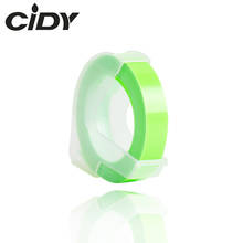 CIDY Fluorescent green color Compatible for DYMO 1610 12965 label maker DYMO 3D Plastic Embossing Xpress Label 9mm*3m MOTEX E101 2024 - buy cheap