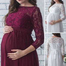Платье для беременных Goocheer, реквизит для беременных, кружевное платье для беременных, одежда для фотосессии 2024 - купить недорого