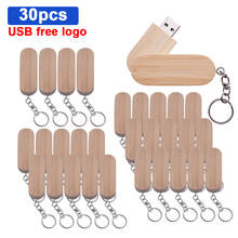 30pcs/lot USB 2.0 High Speed Wooden USB Flash Drive Pen Drive Real Capacity 4GB 8GB 16GB 32GB 64GB Wedding Gift Free Custom Logo 2024 - buy cheap