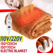 Electric Blanket Thicker Heater Single Double Body Warmer Thermostat Electric Heating Mat Gold Velvet Thick Fabric 110V/220V 2024 - buy cheap