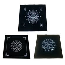  50x50cm Art Tarot Pagan Altar Cloth Flannel Tablecloth Divination Cards Square Tapestry Decor Table Cover 2024 - buy cheap