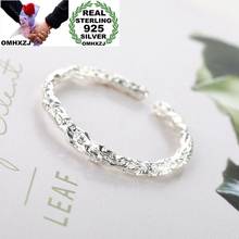 OMHXZJ-anillo abierto de Plata de Ley 925 para mujer, moda europea, fiesta de cumpleaños, regalo de boda, tronco de árbol, RR1364 2024 - compra barato