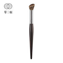 Qinzhi escova de maquiagem profissional artesanal g097, pincel de maquiagem com ponta angular para sombra de olhos macia, esquilo canadá, pincel de maquiagem de cabelo 2024 - compre barato