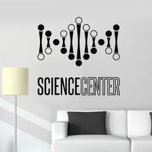 Science Center Wall Decal Lettering Spiral DNA Medicine Genetics Vinyl Window Stickers Laboratory Interior Decor Mural Art M523 2024 - buy cheap