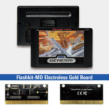 Herzog Zwei - USA метки Flashkit MD никелевое золото схема на основе печатной платы для Sega Genesis Megadrive игровая консоль 2024 - купить недорого
