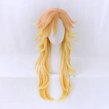 Douma Anime Demon Slayer Kimetsu No Yaiba Heat Resistant Synthetic Hair Cosplay Wig Halloween Hair+ Free Wig Cap 2024 - buy cheap