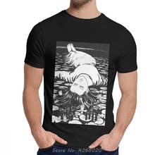 Junji Ito Dying Young T-shirt Men O-neck Streetwear Men's Vintage Organic Cotton T Shirt Hip Hop Tshirt Tees Harajuku 2024 - buy cheap