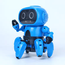 Robot de juguete de bloques de construcción, dispositivo automático para evitar obstáculos, Control remoto inalámbrico, montaje de bricolaje, detección infrarroja 2024 - compra barato