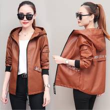 Leather Coat Women New 2022 Women Leather Jacket Short Slim Spring Autumn Motorcycle Jackets Female Coats Black 2024 - buy cheap