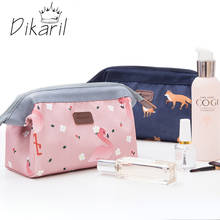 Dikaril bolsa de cosméticos feminina estilo coreano, bolsa impermeável para maquiagem, necessaire, para viagem, bolsa organizadora 2024 - compre barato