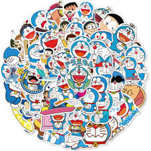 10/30/50PCS Anime Doraemon Stickers Travel Skateboard Suitcase Guitar Luggage Laptop Waterproof Sticker Cartoon Cool Kid Toys 2024 - buy cheap