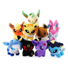 TAKARA TOMY Pokemon Pikachu Pokemon 13cm Glaceon Leafeon Umbreon Sylveon Action figure Plush Toy Kids birthday Toy gift 2024 - buy cheap