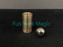 Bola y tubo misterioso (latón)-truco de magia, magia de cerca 2024 - compra barato