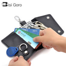 BISI GORO 2021 Men & Women Car Key Bag Wallet Fashion Multi Function Mini Key Case Brand Car keys holder Genuine Cow Leather 2024 - buy cheap