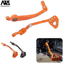 Motorcycle Gear Shift Lever and Rear Brake Pedal Set Aluminum Acceossories for 790/890 Adventure/R/Rally 2019-2021 2024 - buy cheap