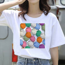 Colorful Balloons Printed Top Tees Female ClothesSummer Fashion  Women T Shirt Harajuku Short Sleeve Funny T-Shirt 2024 - buy cheap