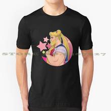 Serene Graphic Custom Funny Hot Sale Tshirt Serene Moon Sailor Fanart Blonde Anime Cartoon Art Bear Beard Bearded Comic Comic 2024 - buy cheap