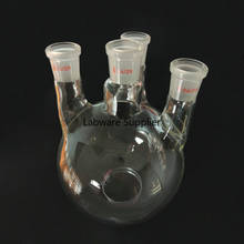 250ml de fondo redondo 4-Cuello frasco de vidrio con OBLIGUE cuello cuatro cuellos frasco boling con seleccionable calibre 2024 - compra barato
