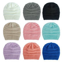 2Pcs Toddler Hat Baby Girls Boys Winter Warm Knitted Wool Hemming Hat Beanie Cap+Scarf Keep Warm Set 0-2 Year Kids Hat 2024 - buy cheap
