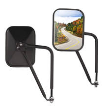 1Pair Rearview Mirror Off-Door Side-View Hinge Doorless Rectangular Mirrors for  Jeep Wrangler CJ YJ TJ JK JL Unlimited 2024 - buy cheap