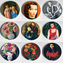 Moise Kisling Wall Plate High-Quality Beautiful  Decorative Plate Ceramic Room Hotel Resturant  Decorative Europe  Art Plate 2024 - buy cheap