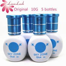 5 bottles/lot Free Shipping Original Korea Sky Zone Glue For Eyelash Extensions 10ml Low irritation No smoke Eyelash glue tools 2024 - buy cheap