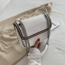 2020 New Fashion Thread PU Leather Flap Bags For Women PU Leather Chain Crossbody Bag Sac A Main Femme Designer Shoulder Bag 2024 - buy cheap