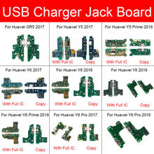 Cargador USB Jack Board para Huawei GR5 Y5 Y6 Y7 Y9 PRO Prime 2017 2018 2019 puerto de carga módulo Usb Connector Board reemplazo 2024 - compra barato