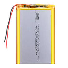 Bateria de polímero recarregável, bateria de íon de lítio recarregável 126090 3.7v 8000mah substituição com pcb para mp4 mp5 gps tablet meio brinquedo 2024 - compre barato