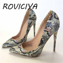 Fashion ladies shallow 12cm high heels pumps sexy ladies high-heeled pumps dress fashion women shoes YG040 ROVICIYA 2024 - buy cheap