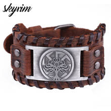 Skyrim Viking Slavic Kolovrat World Tree Bracelet for Men Tree of Life Yggdrasil Pagan Amulet Bracelets Jewelry Punk Neo-Gothic 2024 - buy cheap