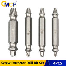 4pcs Speed Out Damaged Screw Extractor Drill Bit Set 1# 2# 3# 4# Double Side Broken Bolt Extractor Screw Remover Tools 2024 - buy cheap