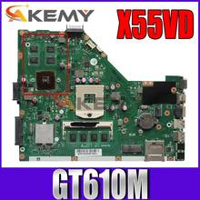 Akemy X55VD Laptop motherboard for ASUS X55VD X55V X55 Test original motherboard REV2.1/REV2.2 GT610M 2024 - buy cheap