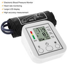 Tonómetro de brazo, Monitor automático de presión Arterial, esfigmomanómetro BP, tonómetro para medir la presión Arterial 2024 - compra barato