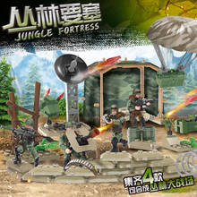 Compatible of military duty mini Jungle fortress soliders figures Army weapons guns sets model building blocks bricks kit XJ9903 2024 - buy cheap