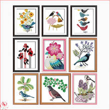 Cute Little Bird Cross Stitch Kits Handmade Embroidery 11CT 14CT DIY Counted Printed Needlework Decoration Craft Patterns Sets 2024 - buy cheap