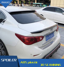 For Infiniti Q50 Roof Spoiler Carbon Fiber Car Rear Wing Spoiler For nissan Infiniti Q50 Q50L Q50S Roof Spoiler 2014-2015 2024 - buy cheap