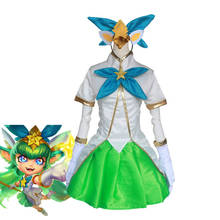 LOL Star Guardian Cosplay Costume Anime Lulu Magic Girl Full Set Witch Clothe Halloween Women Princess Dress with Headwear 2024 - buy cheap