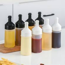 2 pçs squeeze garrafa acessórios de cozinha dispensador de condimento plástico molho de óleo vinagre ketchup cruet tempero garrafa 2024 - compre barato