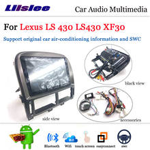 Radio con GPS para coche, reproductor Multimedia con Android, estéreo, BT, WIFI, USB, para Lexus LS, LS430, XF30, 2000-2006 2024 - compra barato