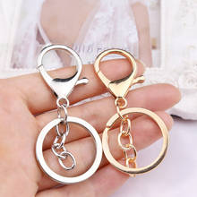 5Pcs/lot Key Chain Key Ring Keychain Bronze Rhodium Gold Round Split Keyrings Keychain Jewelry Making Key Chain Accessories 2024 - buy cheap