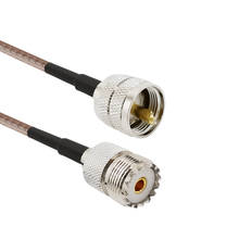 UHF PL259 Male to UHF SO239 Female RG316D Double Shield Sliver Cable for CB/HAM/UHF/VHF/Shortwave/Amateur Radio Equipment 1-15M 2024 - buy cheap