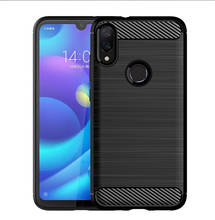 Luxury Carbon Fiber Soft silicone TPU Anti Scratch Shockproof Back Original Case for Xiaomi Redmi 7 6.26" Cover Cases 2024 - buy cheap