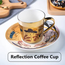 Taza creativa con reflejo de espejo, tazas de café, desayuno, leche, botella de agua, amigo, cumpleaños, Navidad, el mejor regalo, novedad 2024 - compra barato