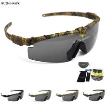 Gafas polarizadas tácticas para hombre, lentes militares para Airsoft, Ejército, con 3 o 4 lentes, para motocicleta y senderismo 2024 - compra barato