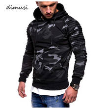 DIMUSI Hoodies Mens Casual Slim Camouflage Windbreaker Sweatshirt Hooded Mens Streetwear Hip Hop Hoodies Sportswear Tracksuits 2024 - buy cheap