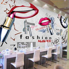 Custom Mural Wallpaper 3D Fashion Cement Wall Makeup Manicure Photo Wall Painting Living Room Beauty Shop Papel De Parede Sala 2024 - buy cheap