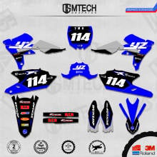 DSMTECH Customized Team Graphics Backgrounds Decals 3M Custom Stickers For 2016-2018 WR450F 2015-2018 YZ450FX  002 2024 - buy cheap