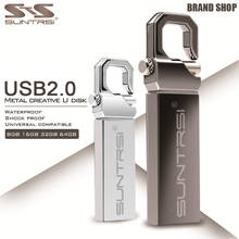 Suntrsi USB 2.0 Flash Drive Metal Shall 32GB 64GB Pendrive High Speed Waterproof USB Stick Free shipping , custom made logo 2024 - buy cheap